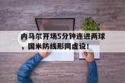 内马尔开场5分钟连进两球，国米防线形同虚设！